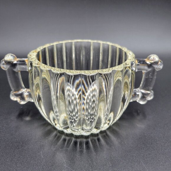Vintage Creamers Syrup Pitchers Condiment And Sugar Bowl Servers Clear Glass - Picture 14 of 16